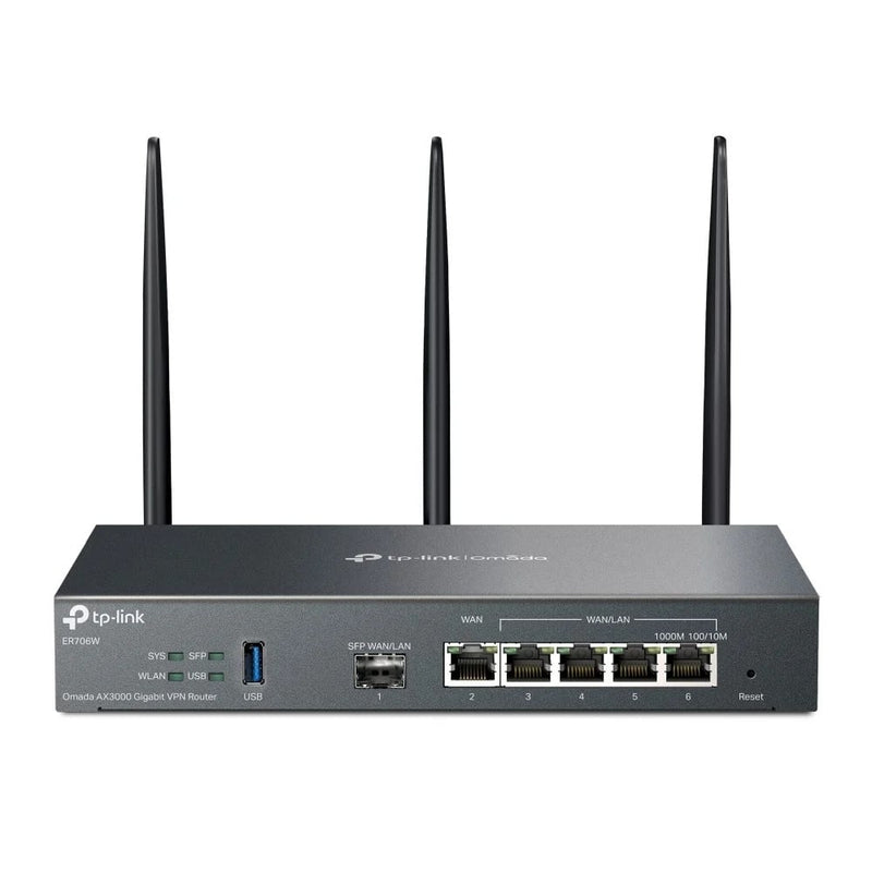 Router TP-Link Omada ER706W, VPN Wi-Fi 6 AX3000 Multi-WAN