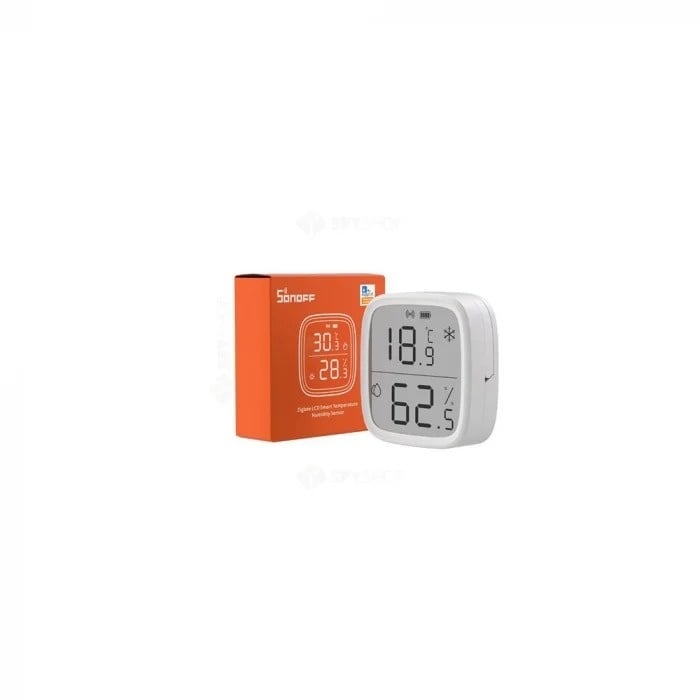 Senzor de temperatura si umiditate Sonoff SNZB-02D, Zigbee 3.0