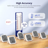 Senzor de temperatura si umiditate Sonoff SNZB-02D, Zigbee 3.0