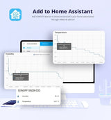 Senzor de temperatura si umiditate Sonoff SNZB-02D, Zigbee 3.0