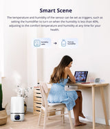 Senzor de temperatura si umiditate Sonoff SNZB-02D, Zigbee 3.0