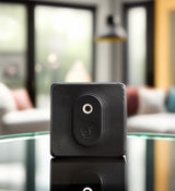 Senzor de umiditate si temperatura Shelly BLU H&T Black, pentru exterior, Bluetooth