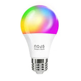 Set de 2 becuri inteligente Nous P3, E27, RGB, 810 lm, 9W