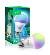 Set de 2 becuri inteligente Nous P3, E27, RGB, 810 lm, 9W