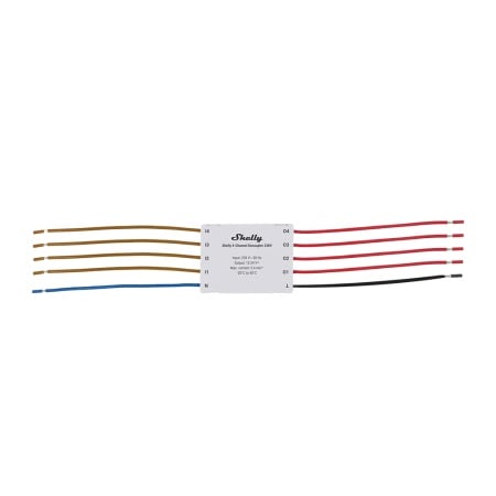 Shelly 4-Channel Decoupler 230V – Convertor semnal AC–DC cu 4 canale pentru automatizari smart