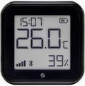 Shelly BLU H&T Display Black – Senzor Inteligent de Temperatură și Umiditate cu E-Paper Display, Tehnologie Bluetooth (BLE)