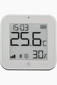 Shelly BLU H&T Display White – Senzor Inteligent de Temperatură și Umiditate cu E-Paper Display, Tehnologie Bluetooth (BLE)