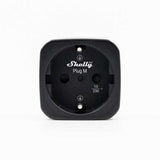 Shelly Plug M Gen3 Black (pachet 2 prize) – Priză Inteligentă Wi-Fi și Bluetooth, Monitorizare Energie, Procesor Shelly chip, Control Local și Automatizări, 16A