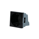 Shelly Socket for Wall Display Stand Black– Soclu pentru Montaj pe Stand al Shelly Wall Display, Negru