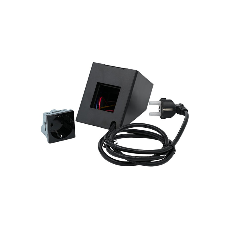 Shelly Socket for Wall Display Stand Black– Soclu pentru Montaj pe Stand al Shelly Wall Display, Negru