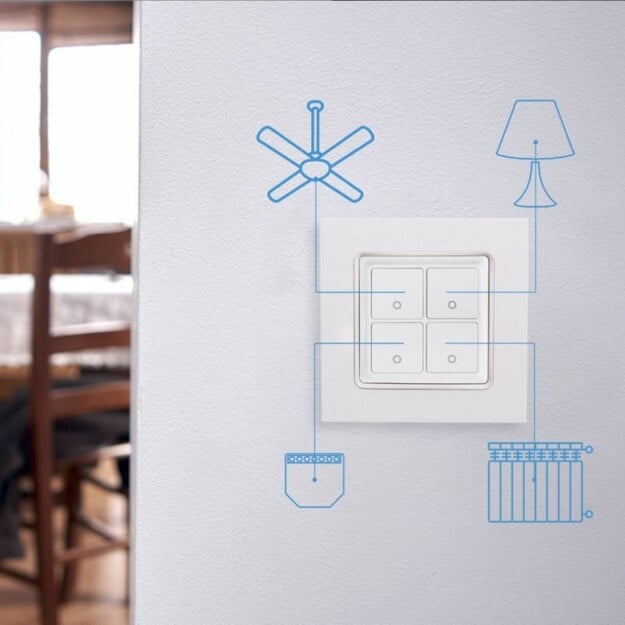 Shelly Wall Switch 4 - alb