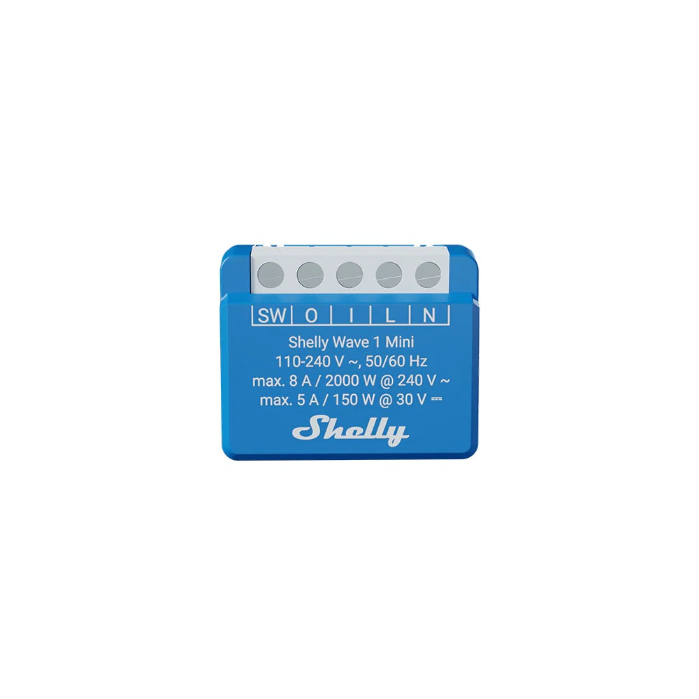 Shelly Wave 1 Mini LR – Releu inteligent Z-Wave Long Range pentru control automatizat
