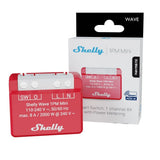 Shelly Wave 1PM Mini LR – Releu inteligent Z-Wave Long Range cu masurare consum