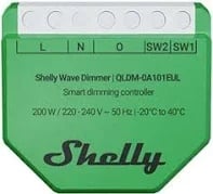 Shelly Wave Dimmer (2025) LR – Variator Inteligent Z-Wave 800, Long Range, 200W, Fără Nul