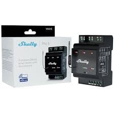 Shelly Wave Pro 3 (2025) LR – Releu Profesional Z-Wave cu 3 Canale, Montaj pe Șină DIN și Tehnologie Long Range