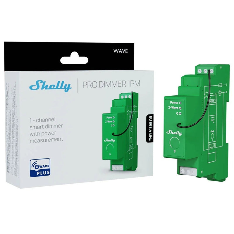 Shelly Wave Pro Dimmer 1PM – modul de dimare (Z-Wave)