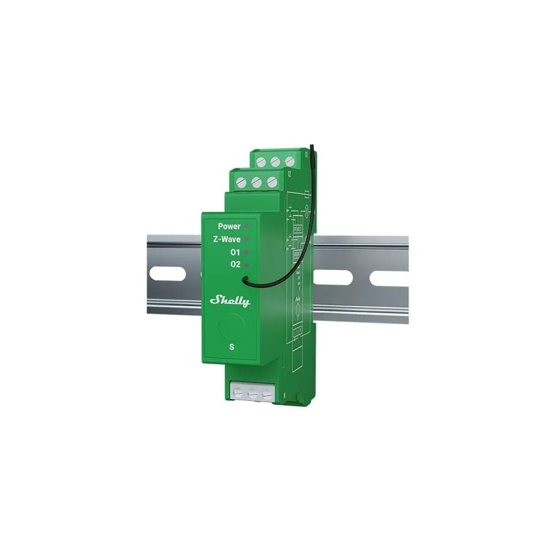 Shelly Wave Pro Dimmer 2PM – modul de reglare a intensității luminii cu 2 ieșiri (Z-Wave)