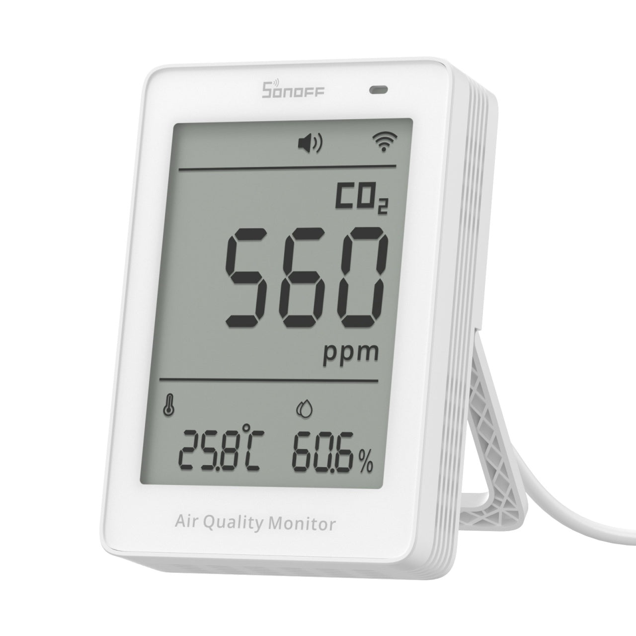 SONOFF AirGuard CO2 – Monitor inteligent CO2 cu Matter over Wi-Fi pentru calitatea aerului (SAWF-08P)