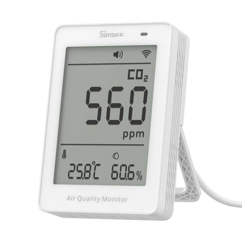 SONOFF AirGuard CO2 – Monitor inteligent CO2 cu Matter over Wi-Fi pentru calitatea aerului (SAWF-08P)