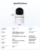 SONOFF CAM Pan-Tilt 2 – Camera de supraveghere inteligenta pentru interior