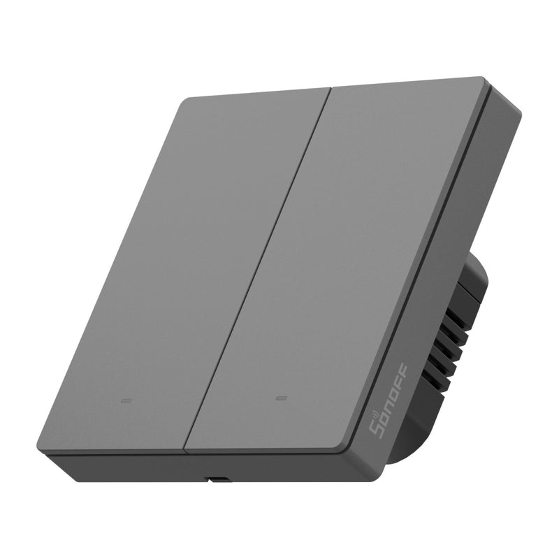 Sonoff M5-2C-86M – Întrerupător Inteligent Dublu cu Buton Fizic, 2 Canale, Protocol Matter, Seria SwitchMan