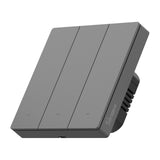 Sonoff M5-3C-86M – Întrerupător Inteligent Triplu cu Buton Fizic, 3 Canale, Wi-Fi, Seria SwitchMan