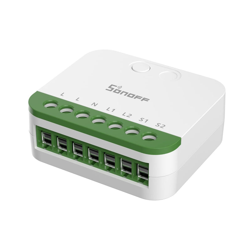 Sonoff MINI-2GS – Releu Inteligent Mini Zigbee 3.0, 10A, Montaj în Doză și Control Dual