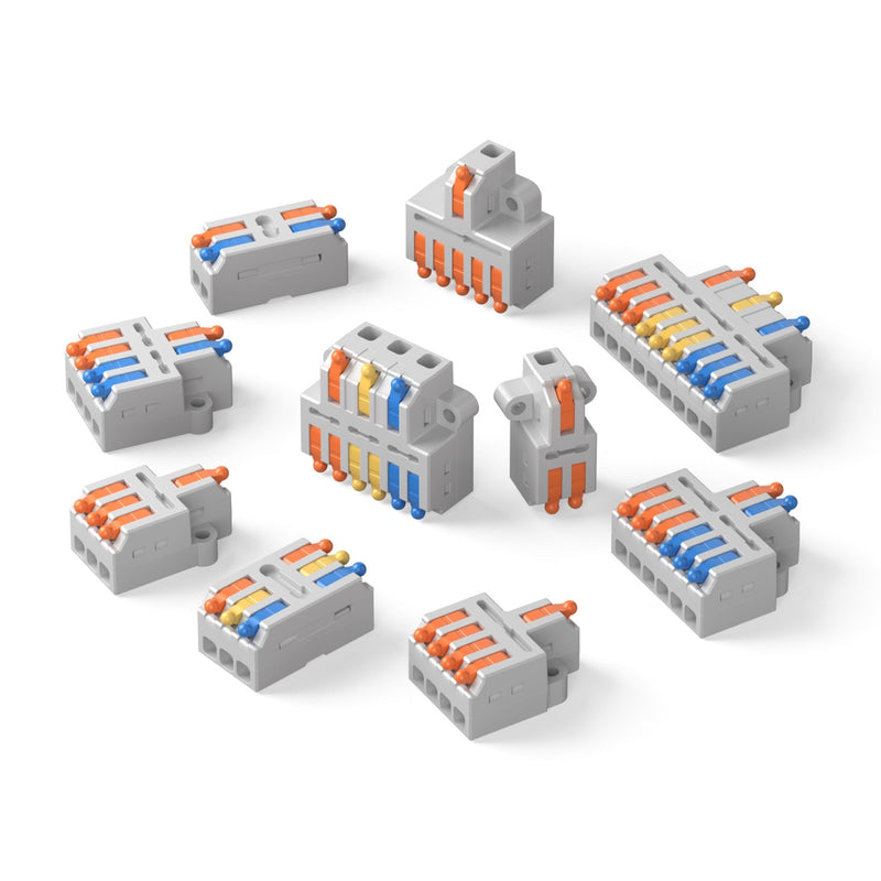 Sonoff Quick Wire Connectors D1-2 – Conectori Rapizi pentru Cabluri Electrice, Tip Pârghie, 2 Căi