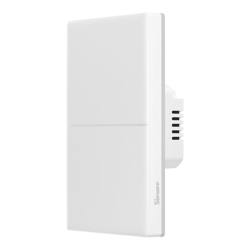 Sonoff Smart Touch Wall Switch T5-2C-120 – Întrerupător Inteligent cu 2 Canale, Panou Tactil, Iluminare RGB și Feedback Haptic