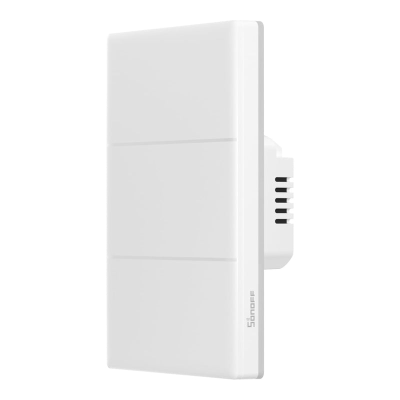 Sonoff Smart Touch Wall Switch T5-3C-120 – Întrerupător Inteligent cu 3 Canale, Panou Tactil, Iluminare RGB și Efecte Sonore