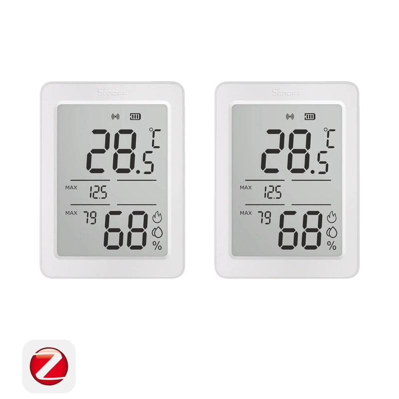 Sonoff SNZB-02DR2, AirGuard TH – Senzor de Temperatură și Umiditate Zigbee 3.0 cu Afișaj LCD și Monitorizare de la Distanță