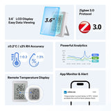 Sonoff SNZB-02DR2, AirGuard TH – Senzor de Temperatură și Umiditate Zigbee 3.0 cu Afișaj LCD și Monitorizare de la Distanță