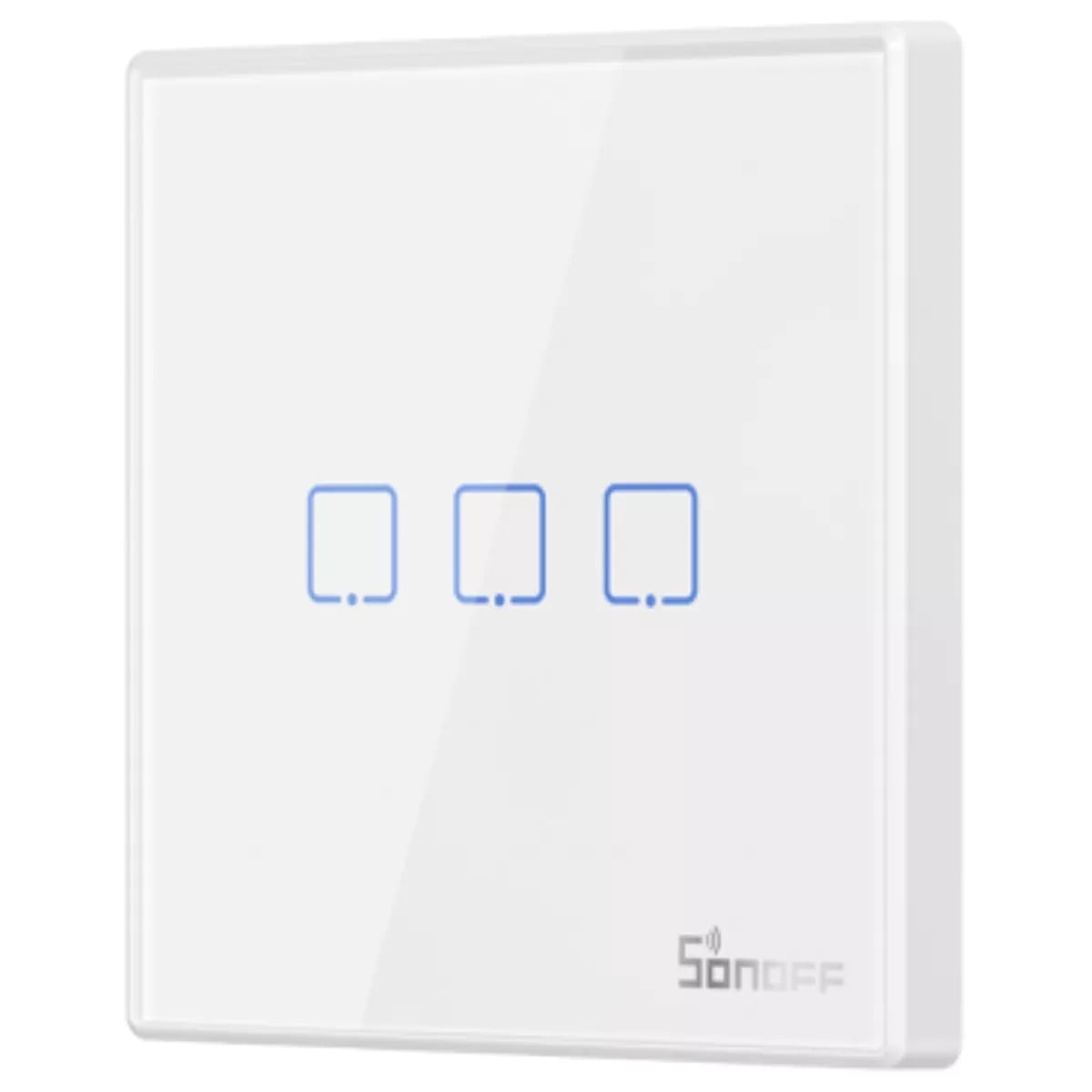 SONOFF T2EU3C-RF – Intrerupator inteligent tactil cu radiofrecventa, 3 canale