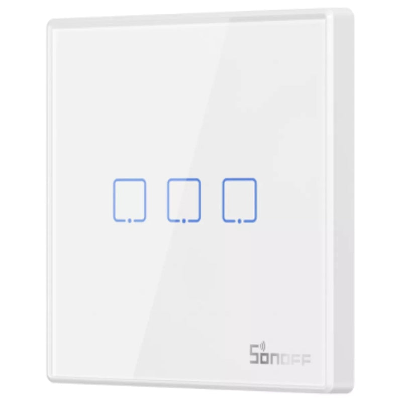SONOFF T2EU3C-RF – Intrerupator inteligent tactil cu radiofrecventa, 3 canale