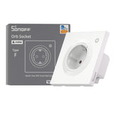 Sonoff WS01TPF-E – Priză Inteligentă Wi-Fi Încastrabilă, Monitorizare Consum, 16A, Control Vocal și Automatizări