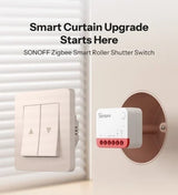 SONOFF Zigbee Smart Roller Shutter Switch MINI-ZBRBS – Control complet pentru jaluzele, draperii si rulouri