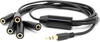 Splitter Jack 3.5 mm (1 la 5) – Accesoriu Extensie pentru Shelly The Pill, Monitorizare Multi-Punct