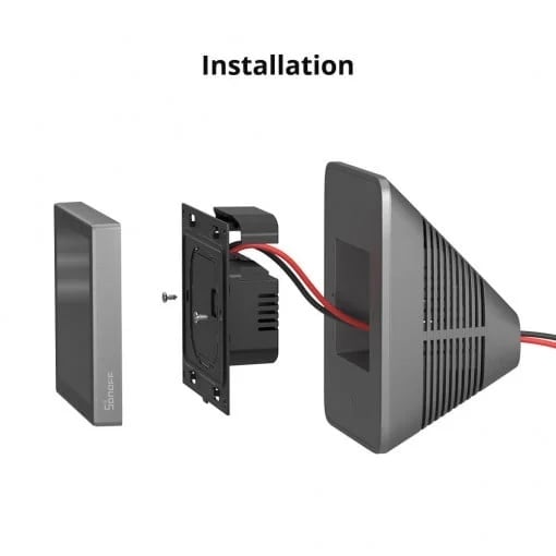 Suport de birou pentru Sonoff NSPanel și NSPanel Pro, Gri – Stand Ergonomic pentru Panouri de Control Tactile