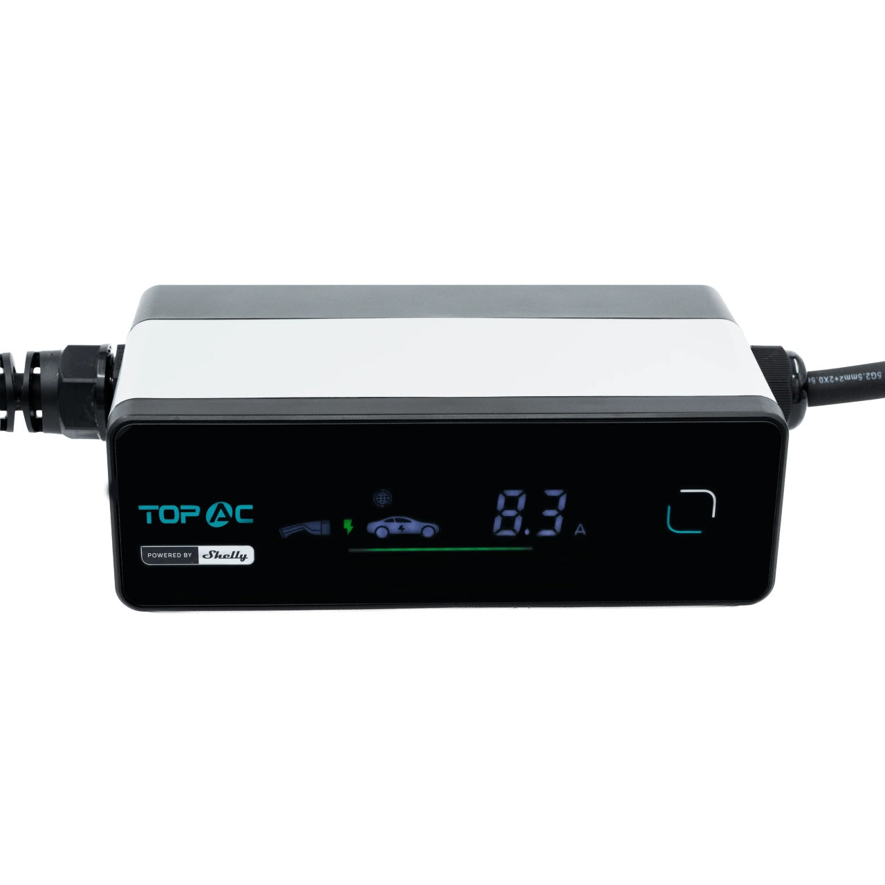 TopAC Portable EV Charger 11kW (EVE01-11R) – Stație de Încărcare Portabilă Trifazată, Tip 2, Curent Reglabil, Protecție IP65