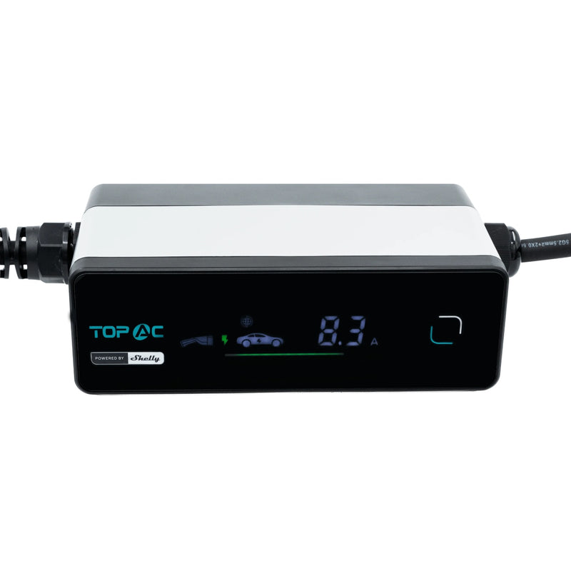 TopAC Portable EV Charger 11kW (EVE01-11R) – Stație de Încărcare Portabilă Trifazată, Tip 2, Curent Reglabil, Protecție IP65
