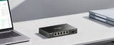 TP-Link Omada ES206X-M2 – Switch Smart Managed cu 5 Porturi 2.5G Multi-Gigabit și 1 Port 10G SFP+, Gestiune Centralizată Omada SDN