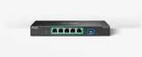 TP-Link Omada ES206XPP-M2 – Switch Smart Managed cu 4 Porturi 2.5G PoE++, 1 Port 2.5G non-PoE și 1 Port 10G SFP+, Buget PoE 120W, Gestiune Omada SDN