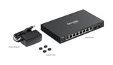 TP-Link Omada ES210X-M2 – Switch Smart Managed cu 8 Porturi 2.5G Multi-Gigabit și 2 Porturi 10G SFP+, Gestiune Centralizată Omada SDN