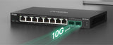 TP-Link Omada ES210X-M2 – Switch Smart Managed cu 8 Porturi 2.5G Multi-Gigabit și 2 Porturi 10G SFP+, Gestiune Centralizată Omada SDN