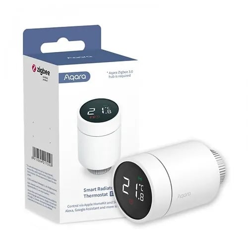Valva termostatica pentru calorifer Aqara Radiathor Thermostat E1, Zigbee, Apple HomeKit