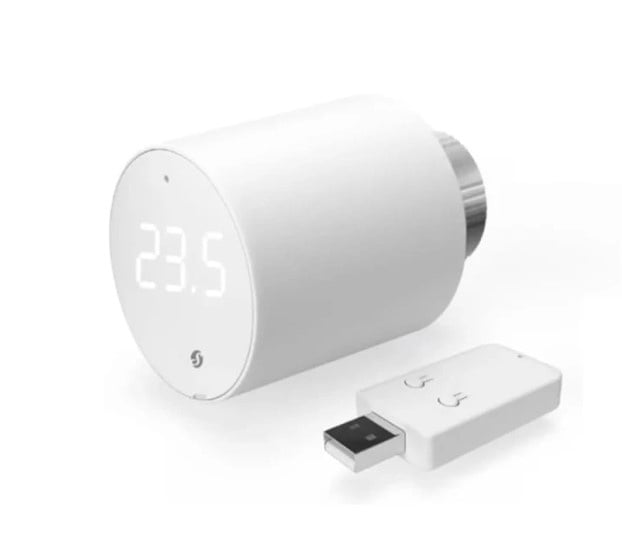 Valva termostatica pentru calorifer Shelly BLU TRV, cu hub Bluetooth inclus in pachet
